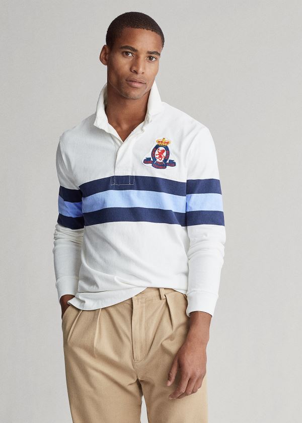 Men's Polo Ralph Lauren Classic Fit Rugby Polo Shirts | 027139ZQG